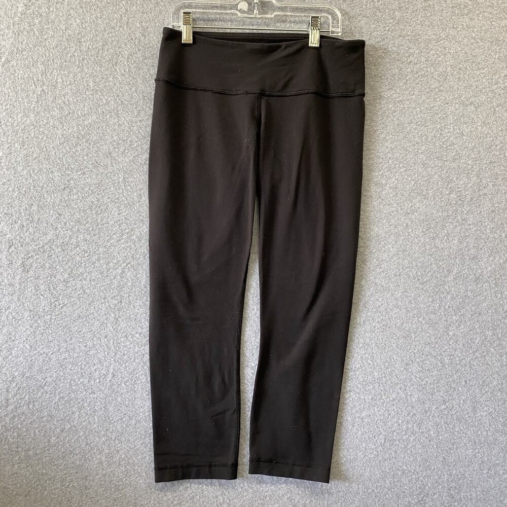 Lululemon Wunder Under 6 High Rise Crop Black Yoga Leggings Women’s Athletic